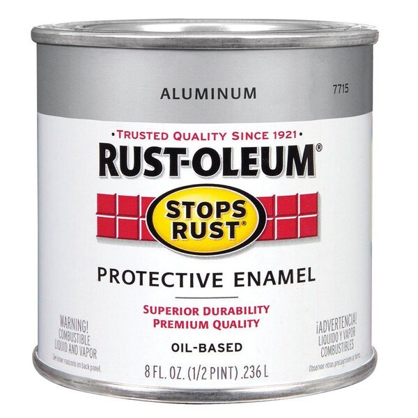 RustOleum Paint Rust Obs Alum Met 1/2Pt 7715730 Zoro